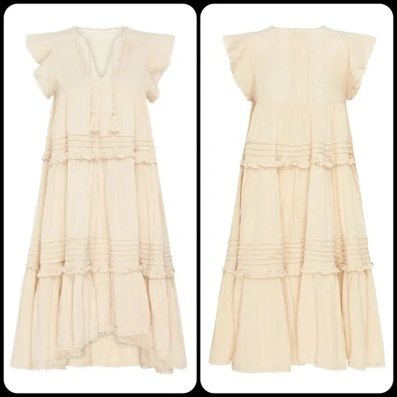 midi yellow dresses Helia Bow Front Midi Dress